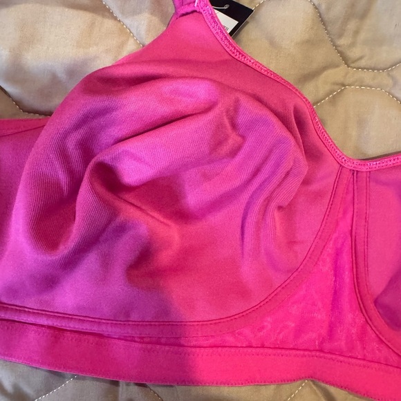 NWT New Avenue Soft Caress Wireless Bra 52C Pink Comfortable New Fast Shipping - Picture 6 of 10